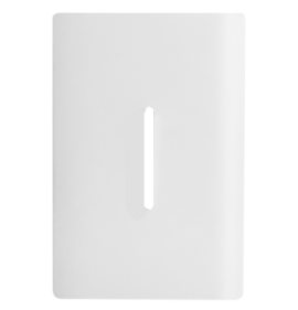 Placa P/ 1 Interruptor Vertical 4x2 Com Suporte - Novara Branco